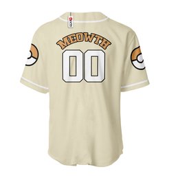 Meowth Baseball Jersey Personalized Edition GearOtaku.com