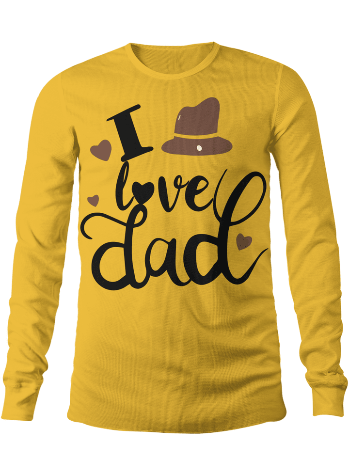 Unisex T-shirt, Long Sleeve Tee, Crewneck sweatshirt i love dad for son.daughter