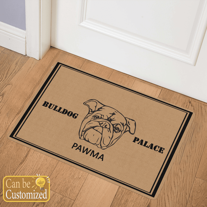 Personalized Door Mat BULLDOG PALACE for family