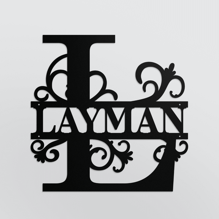 LAYMAN METAL SIGN