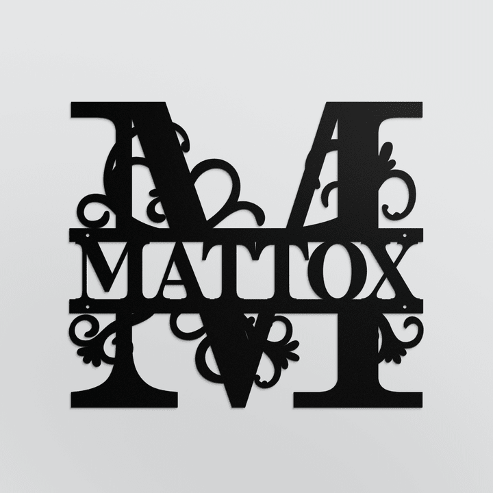 MATTOX METAL SIGN