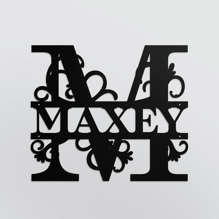 MAXEY METAL SIGN