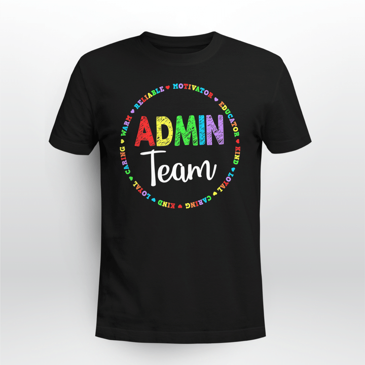 School Office Classic T-shirt Admin Team Pride