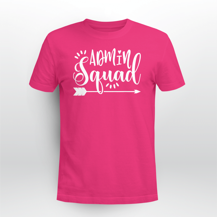 School Office Classic T-shirt Admin Squad Arrow