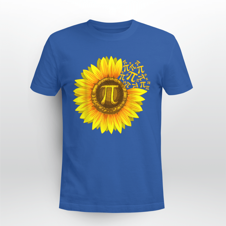 Math Teacher Classic T-shirt Pi Sunflower