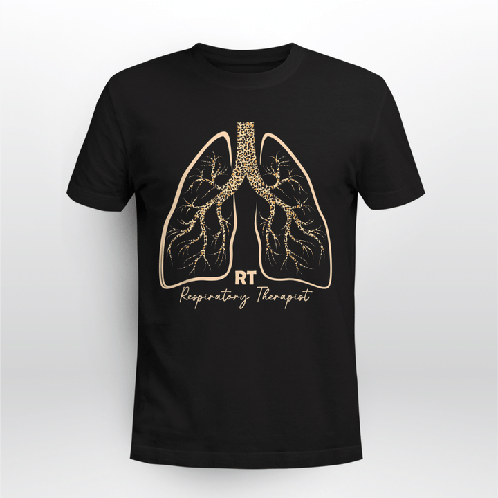 Respiratory Therapist Classic T-shirt Leopard Lungs