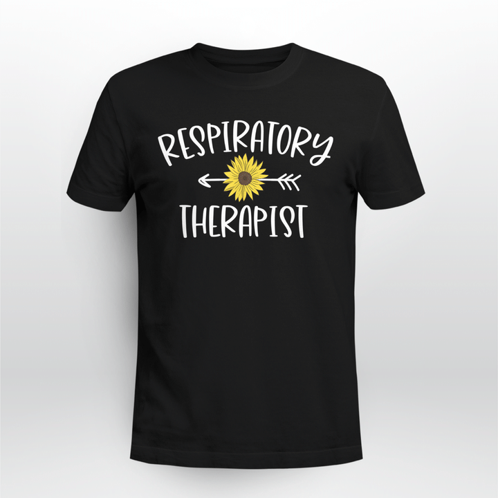 Respiratory Therapist Classic T-shirt Sunflower