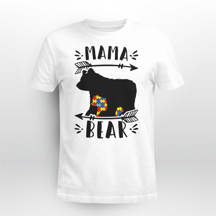 Autism T-shirt Mama Bear