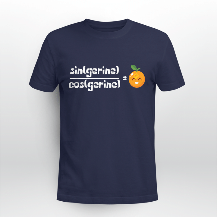 Math Teacher Classic T-shirt Cute Tangerine Math Joke Mathematician