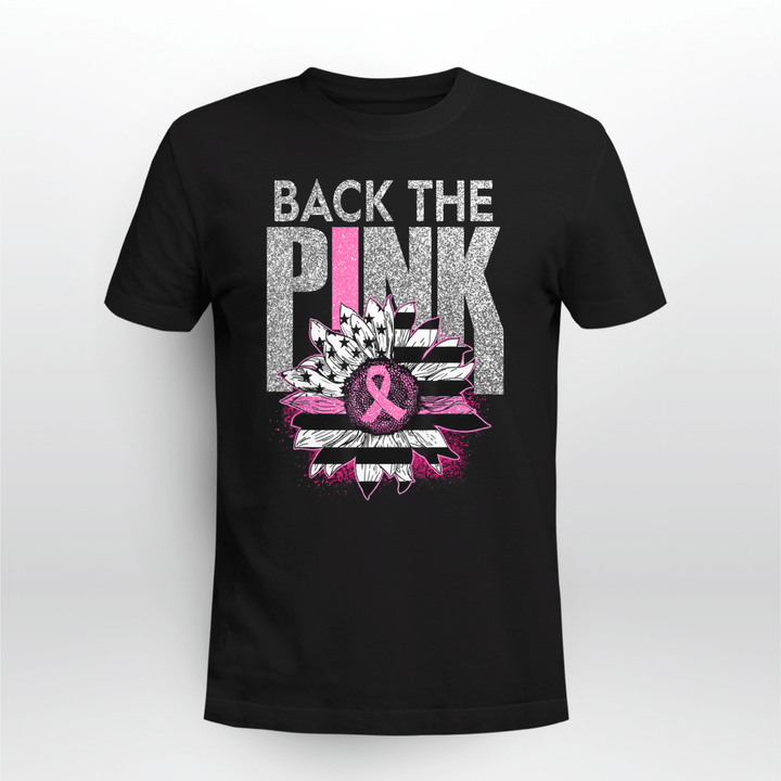Breast Cancer Awareness Unisex T-shirt Back The Pink