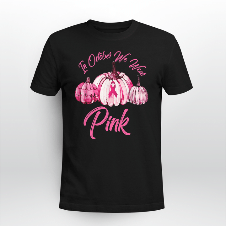 Breast Cancer Awareness Unisex T-shirt Pink Pumpkins