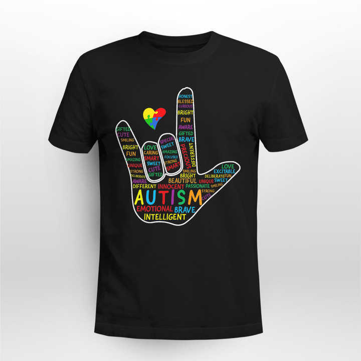 Sign language Classic T-shirt Autism Hand