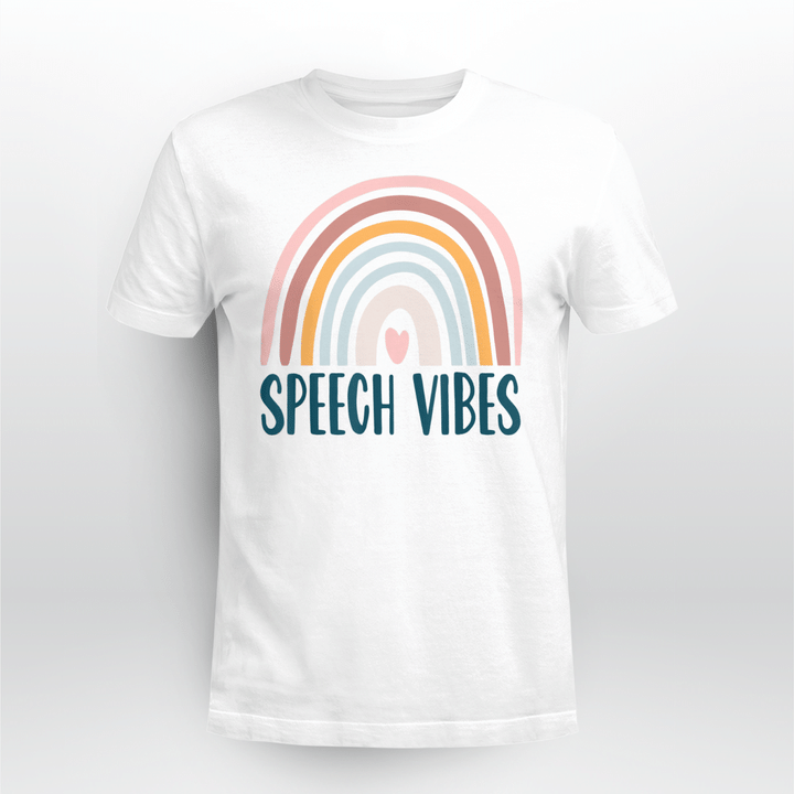 Speech Language Pathologist Therapy SLP Gift Boho Retro Vibe T-Shirt