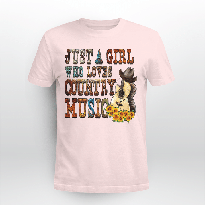 Country Music T-Shirt Just A Girl Who Loves Country Music