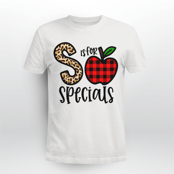 S Is For Special Classic T-shirt Plaid Apple