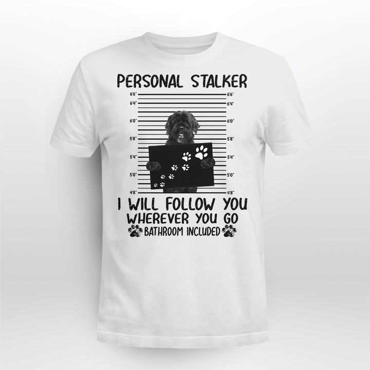 Portuguese Water Dog Classic T-shirt Personal Stalker Follow You V2