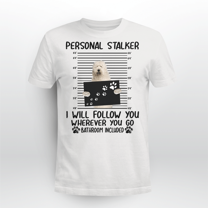 Old English Sheepdog Dog Classic T-shirt Personal Stalker Follow You