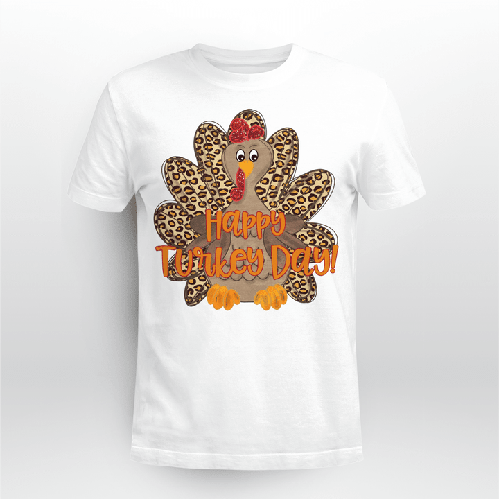 Thanksgiving T-shirt Happy Turkey Day Beautiful