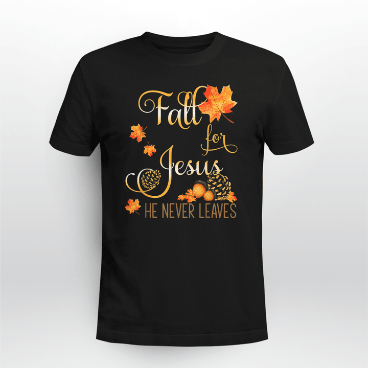 Thanksgiving T Shirt Fall For Jesus V2