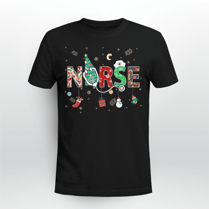 Nurse Classic T-shirt Christmas Vibes
