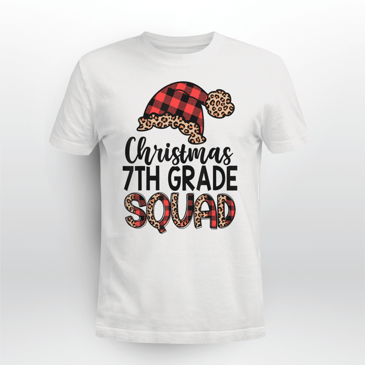Teacher Classic T-shirt 7th Grade Squad Christmas