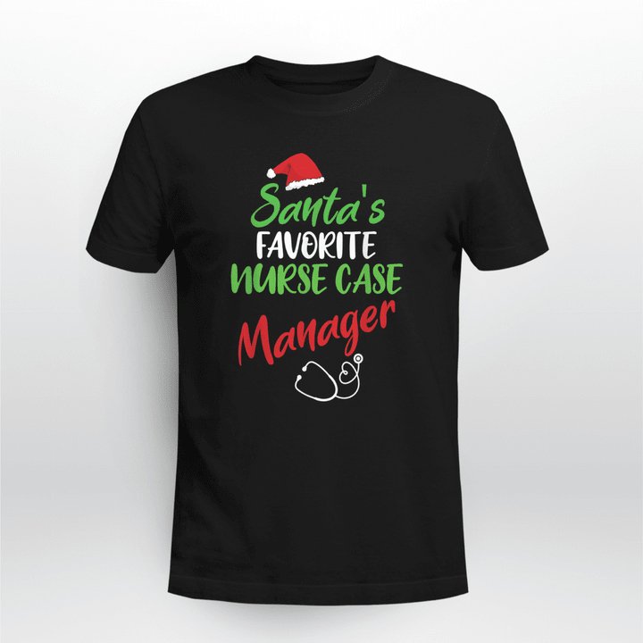 Nurse Classic T-shirt Santa Favorite Nurse Case Manager Christmas