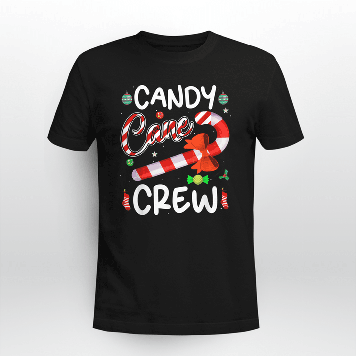 Christmas Classic T-shirt Candy Cane Crew Funny Christmas Candy Lover X-mas