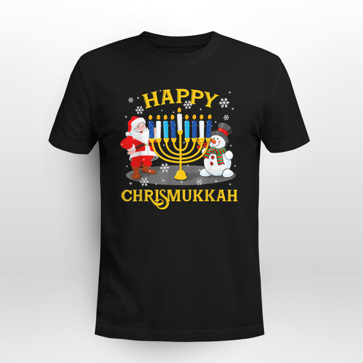 Hanukkah Classic T-shirt Happy Chrismukkah Funny Hanukkah Christmas Jewis