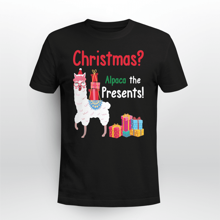 Llama Classic T-Shirt Christmas Llama For Alpaca Lovers