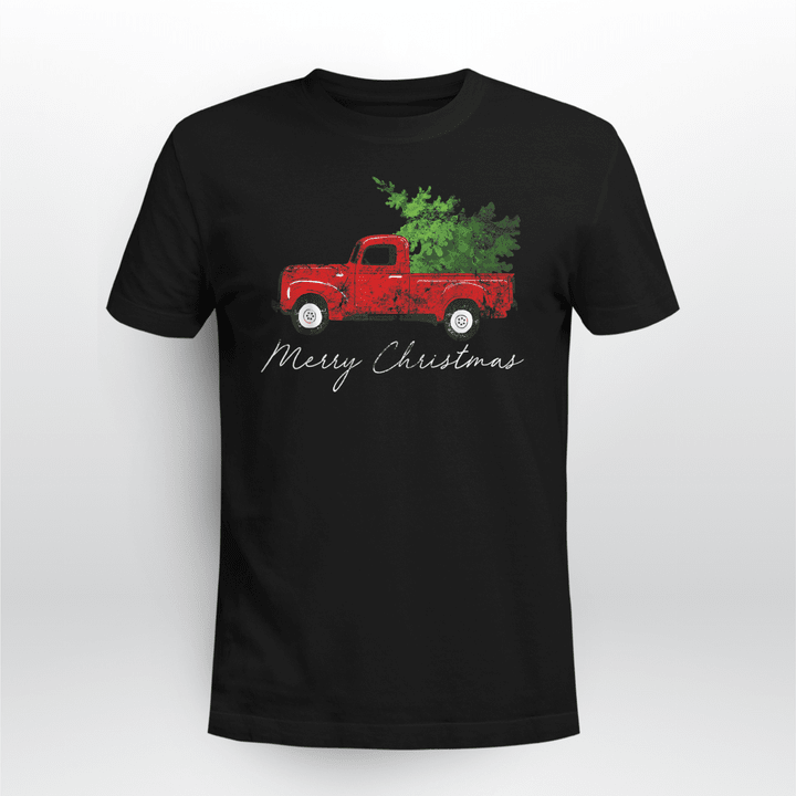Christmas Spirit Classic T-shirt Red Truck