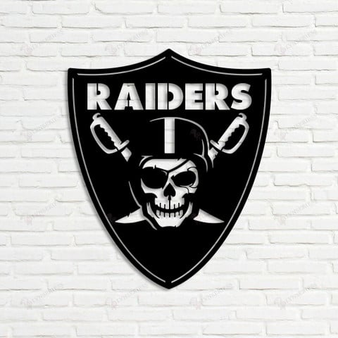 Raiders Metal Sign 