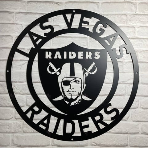 Las Vegas Raiders Laser Cut Metal Sign
