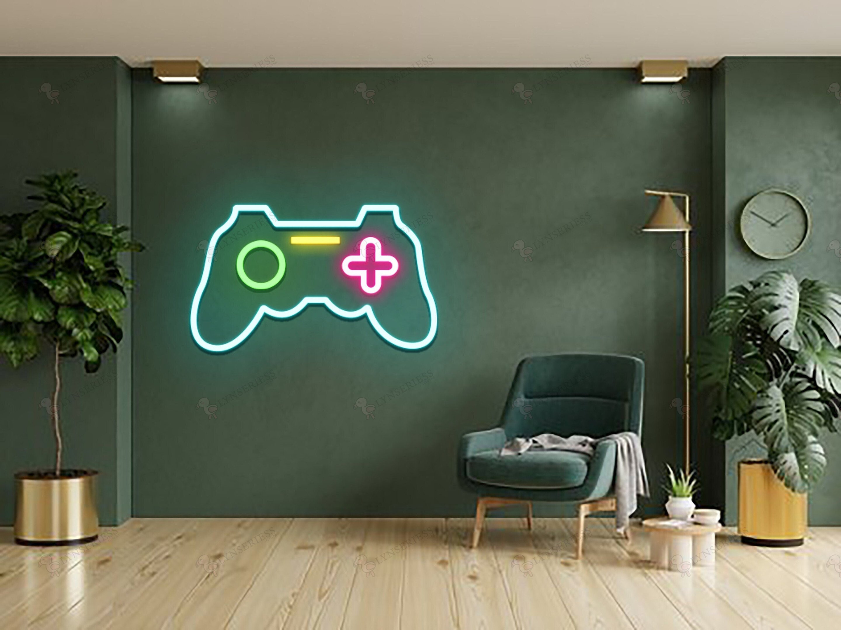 Game Console Neon Sign, Game Console Led Light, Boys Wall Art