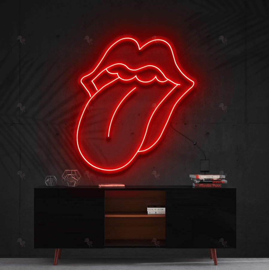 Rock n Roll Red RGB neon sign
