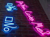 Do you love me neon sign, customized neon, bedroom wall art