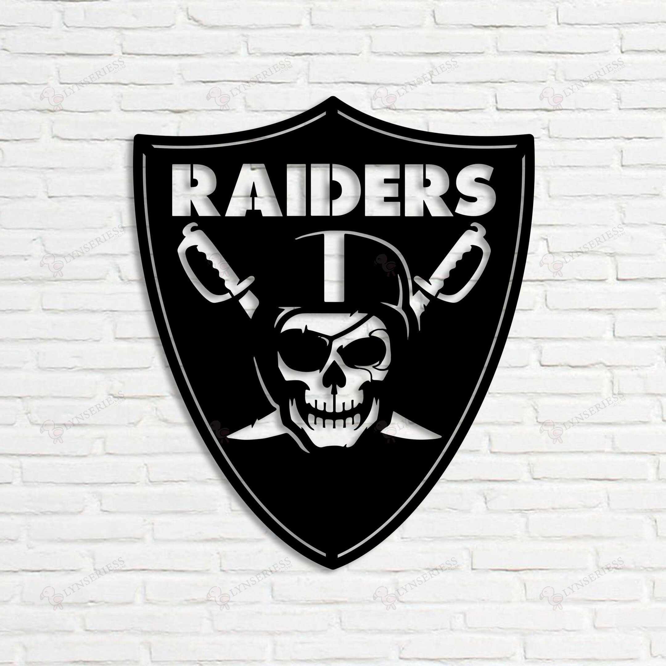 Party Animal NFL Las Vegas Raiders Embossed Metal Sign