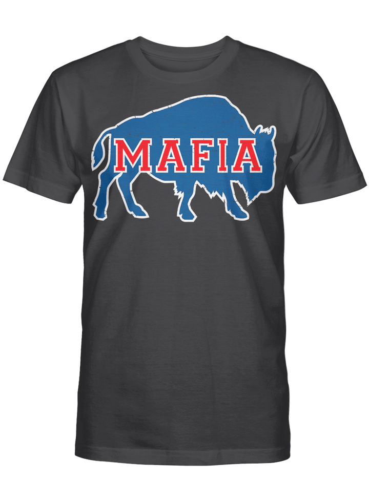 Vintage Retro Bills Fan Mafia - Buffalo Sports Fan Football T Shirt