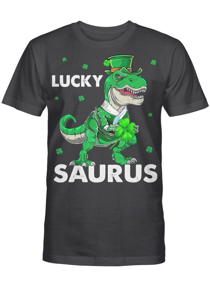 St Patrex Funny Irish T-Rex St Patricks Day Dino Boy Kids T-Shirt