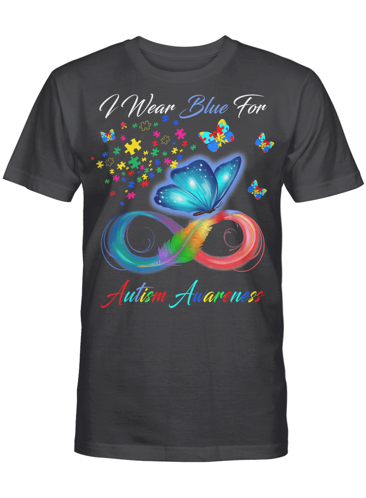 Autism Awareness - I Wear Blue For Autism Awareness Gifts T-Shirt