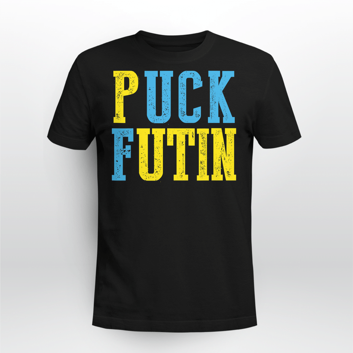 Puck Futin Meme I Stand With Ukraine Ukrainian Lover support T-Shirt