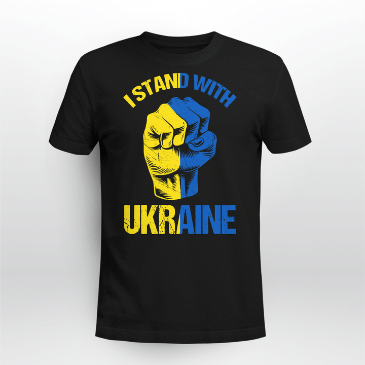 Support Ukraine I Stand With Ukraine Ukrainian Flag Pullover Hoodie