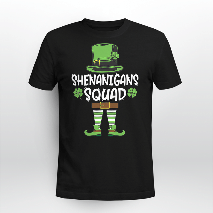 Shenanigans Squad Irish Shirt Funny Saint Patricks Day Irish T-Shirt