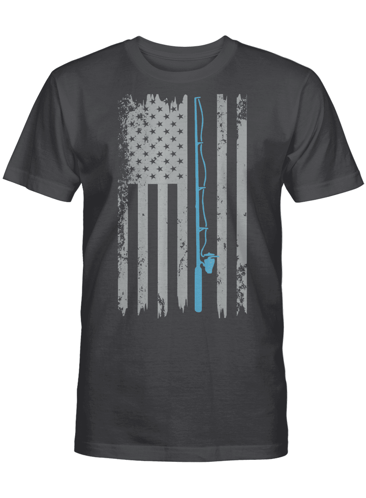 American Flag Fishing Shirt Vintage Fishing Tshirt
