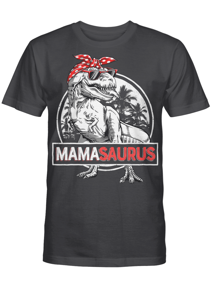 Mamasaurus T rex Dinosaur Funny Mama Saurus Family Matching T-Shirt