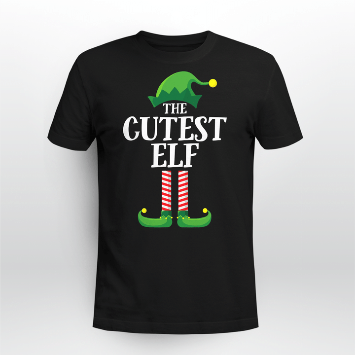 Cutest Elf Matching Family Group Christmas Party Pajama T-Shirt