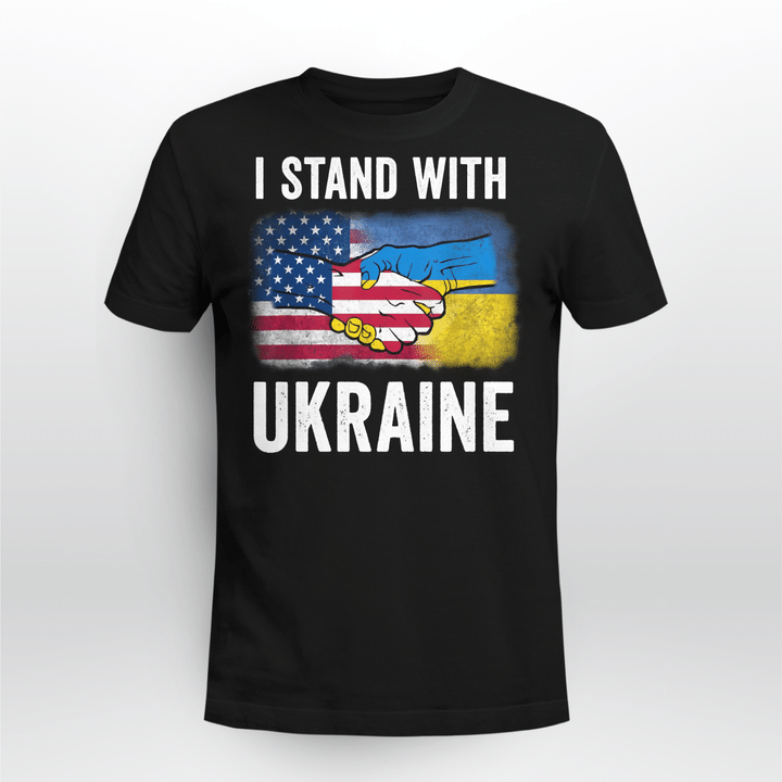 I Stand With Ukraine Ukrainian Flag Lover Support Ukraine Long Sleeve T-Shirt