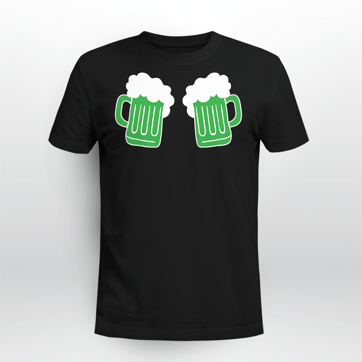 Saint Patrick's Day Funny Graphic Art Beer Drinking Green T-Shirt