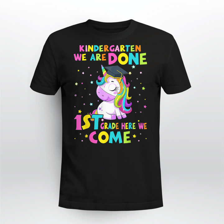 Kindergarten Graduation Magical Unicorn for Girls Graduate T-Shirt