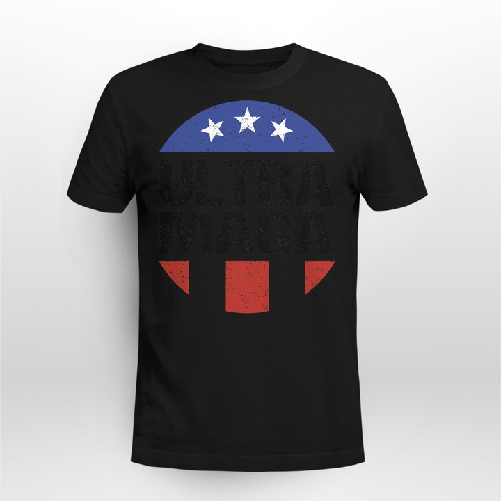 Ultra Maga funny American Flag Lover T-Shirt