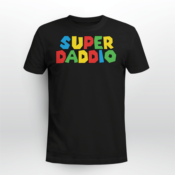 Super-Daddio Funny Gamer Dad Fathers Day Video Game Lover T-Shirt